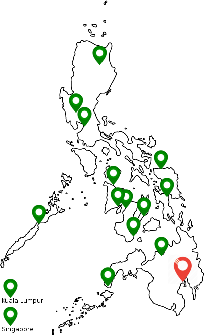 Davao International Airport Destination map